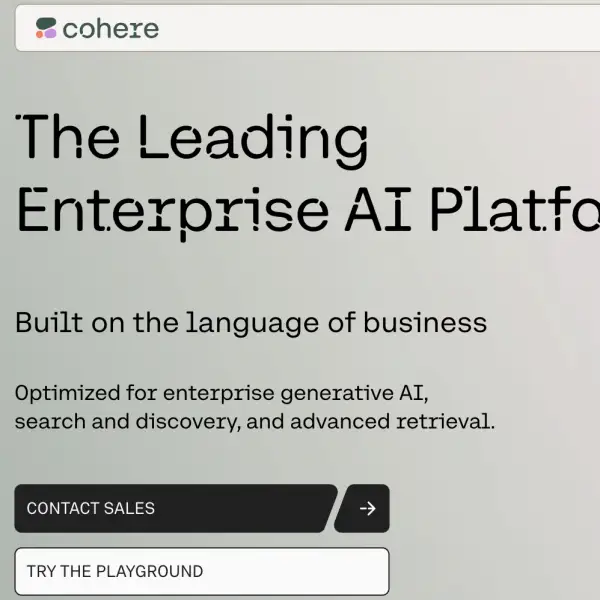 Cohere | The leading AI platform for enterprise