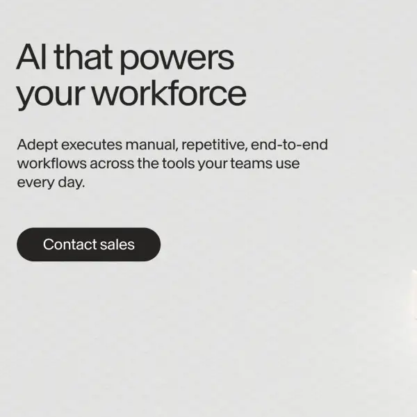 Adept: AI that powers the workforce