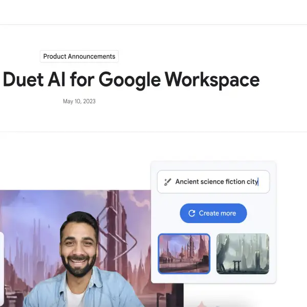 Introducing Duet AI for Google Workspace | Google Workspace Blog