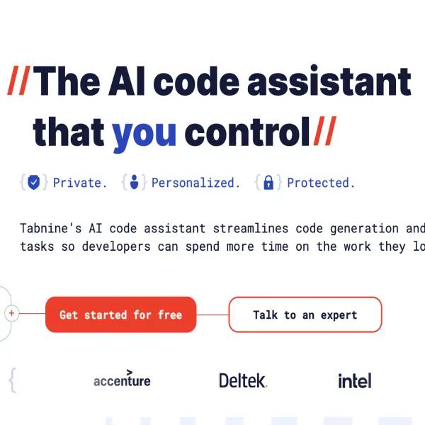 Tabnine AI code assistant | Private, personalized, protected