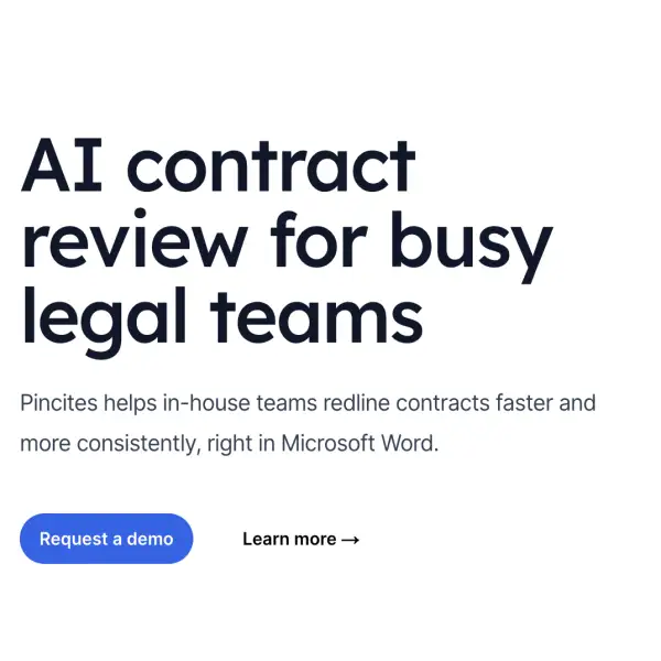 Pincites - AI contract review for busy legal teams